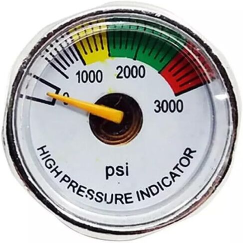 Paintball PCP Air Rifle Micro Pressure Gauge Manometre Manometer 1/8" NPT 21-22g (0-3000psi) in Saudi Arabia