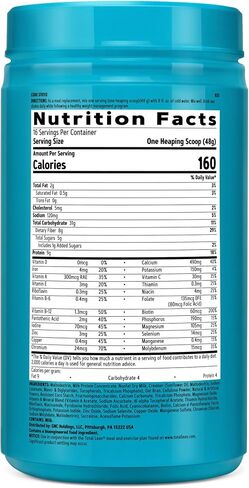 GNC Total Lean Shake 25 Protein Powder | Protein Meal Replacement with Fiber | Fuels Metabolism and Supports Lean Muscle | Vanilla Bean | 16 Servings in Kuwait