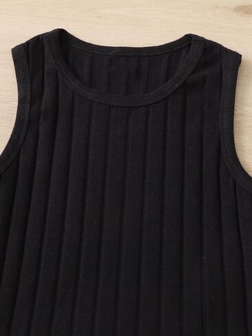 SHENHE البنات 2 قطعة بلا أكمام مضلع متماسكة Crewneck سترة مقصوصة تانك القمم المحاصيل in Saudi Arabia