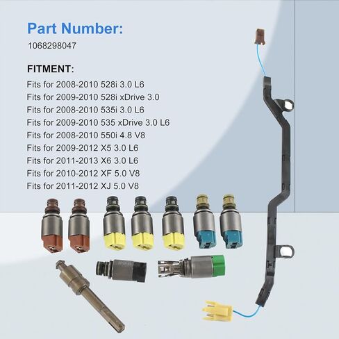 6HP28 6HP21X طقم الملف اللولبي لإصلاح جسم صمام النقل يناسب F01 F02 F10 F12 528i 535i X5 X6، لأجزاء الملف اللولبي لنقل الحركة Jaguar XF XJ 2010-2012 in Kuwait
