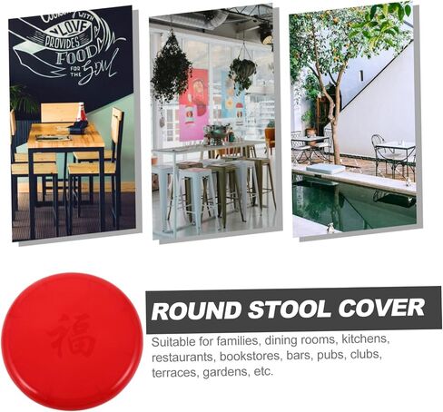 Round Plastic Stool Seat Cover Replacement for Canteen Stools Durable Plastic Surface Bar Stool Covers and Stool Cushions for Dining and Garden Use in Saudi Arabia