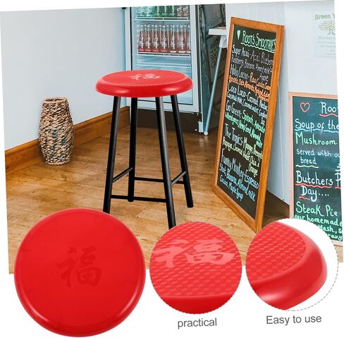 Round Plastic Stool Seat Cover Replacement for Canteen Stools Durable Plastic Surface Bar Stool Covers and Stool Cushions for Dining and Garden Use in Saudi Arabia