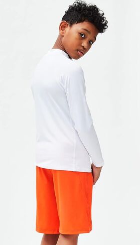 DEVOPS Youth Boys 2 or 3 Pack Compression Athletic Performance Baselayer Long Sleeve Shirts in Kuwait