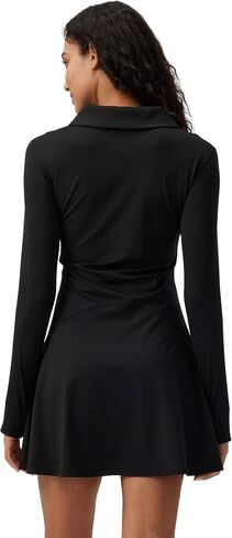 Women's Polo Dress Workout Tennis Dress Lapel Workout Long Sleeve One-Piece Golf Dress in Saudi Arabia