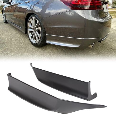 ECOTRIC Rear Side Corner Spats Compatible with 2013-2015 Honda Accord 4DR Underbody Splitters Apron Valance HFP Style in Saudi Arabia
