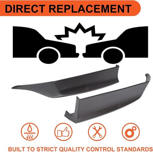 ECOTRIC Rear Side Corner Spats Compatible with 2013-2015 Honda Accord 4DR Underbody Splitters Apron Valance HFP Style in Saudi Arabia