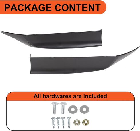 ECOTRIC Rear Side Corner Spats Compatible with 2013-2015 Honda Accord 4DR Underbody Splitters Apron Valance HFP Style in Saudi Arabia