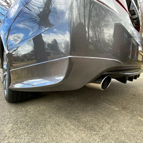 ECOTRIC Rear Side Corner Spats Compatible with 2013-2015 Honda Accord 4DR Underbody Splitters Apron Valance HFP Style in Saudi Arabia