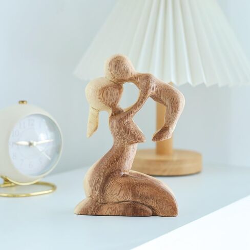 Good Luck Wooden Hand Carved Wooden Duck Statue, Sculpture Art Decorative Rustic Home Decor Accent Handmade Handcrafted Decoration. in Kuwait