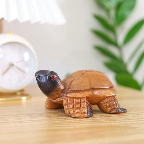 Good Luck Wooden Hand Carved Wooden Duck Statue, Sculpture Art Decorative Rustic Home Decor Accent Handmade Handcrafted Decoration. in Kuwait