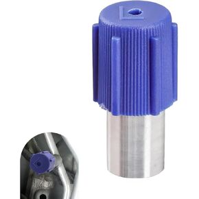1 PC High Pressure AC Valve, Wear Resistant Alloy Anti-Rust Air Conditioning Pipe Valve Core, Durable Auto Replacement Parts, Compatible with Volkswagen Lavida Bora Jetta (Red)