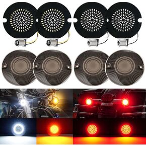 Brightness 1157 1156 LED Turn Signals 3 1/4 Inch Compatible for Harley Electra Glide Road King Softail Tour Glide Ultra Limited Turn Signal Led Lights Brake Lights 1986-2024