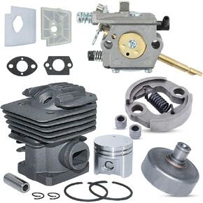 38mm Cylinder Piston Kit for Stihl FS160 FS180 FS220 FS280 FS290 with Carburetor Clutch Drum Replace Part 4119 020 1204