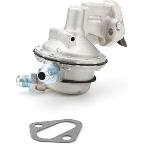 Allstar Performance Fuel Pump, Mechanical, 45 gph, 7.5-8.5 psi, 8 AN Male Inlet, 8 AN Male Outlet, Aluminum, Natural, Gas, Small Block Chevy, Each (ALL40266)