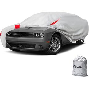 Favoto Sedan Car Cover Waterproof - Custom Fit for Toyota Corolla (1996-2024) All Weather for Automobiles Outdoor with Reflective Stripe Snow Sun Dust UV Protection Full Exterior Cover in Kuwait
