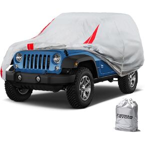 Favoto Sedan Car Cover Waterproof - Custom Fit for Toyota Corolla (1996-2024) All Weather for Automobiles Outdoor with Reflective Stripe Snow Sun Dust UV Protection Full Exterior Cover