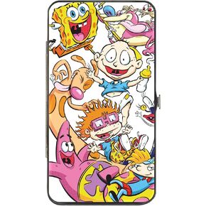 Buckle-Down Women's Hinge Wallet-Nick 90's Rewind, 7" x 4"