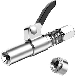 Grease Gun Tip Grease Gun Coupler Fittings Upgraded To 12,000 Psi Heavy Duty Grease Nozzle Coupler Quick Lock And Release,Compatible With All Grease Guns 1/8" Npt Fittings Ends Grease Gun Accessories
