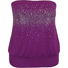 LEEBE Women and Plus Size Blouson Tube Top (Small-5X)