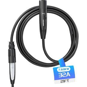 Extension Cord for Tesla 21ft Extension Cable Max Support 12KW 50Amp 240V with NACS Plug Extension Cord for Your Level 1&2 EV Charger Tesla Wall Connector