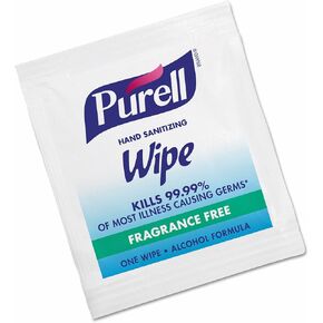 PURELL Hand Sanitizing Wipes Alcohol Formula, Individually-Wrapped Wipes, 9022-10 - BOX OF 100
