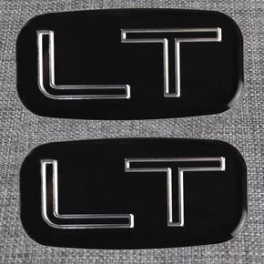 Pair Set LT Cab Emblems Car Badge Logo Replacement for 99-07 Roof Pillar Sticker 15036136 (Chrome)