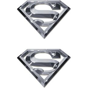 DC Comic Superman 3D Chrome Metal Auto Emblem
