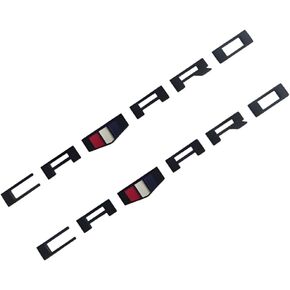 Camaro Badge Emblem 2Pcs Black - Set of 2 Replacement Emblems for Chevrolet Camaro