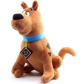 ZJYJING Plush Animal Brown Plush Dog Toy, Cute Cartoon Dog Stuffed Plush Pillow Toy Adult Children Birthday Plush Toy (13.7")