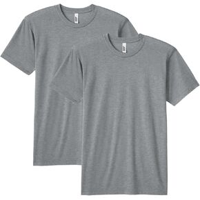 American Apparel Unisex Tri-Blend Track T-Shirt, Style GTR401, 2-Pack