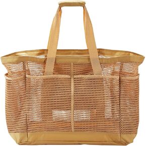 23'' 60L Extra Large Mesh Beach Bag, XL Beach Tote Bag with Zipper, Beach Bags Waterproof Sandproof for Pool