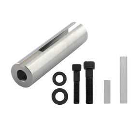 Engine Bearing Sleeve Adapter, Extends 1 in. to 1/8 in. 1/4 in. Keyed Gas Engines 304 Stainless Steel Bearing Adapter to Extend Crankshaft Fit Diameter to Fit Pulleys, Gearboxes, Etc.