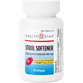 منعم البراز دوكوسات الصوديوم من جيري كير، 100 ملغ من الكبسولات الطرية (زجاجة تحتوي على 1000) in Kuwait