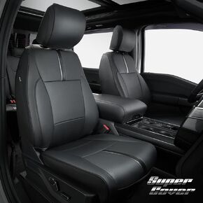 Super Cover® for Ford F150 Seat Covers,for 2015-2023 2024 2025 for F150 Leather Truck Seat Cover,for F150 Accessories 2016 2017 2018 2019 2020 2021 2022,Only Fit for F150 XL/XLT 1st Row Bucket Seat