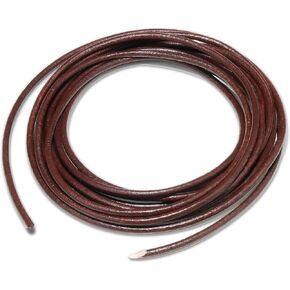 NexLand RC1 2.5mm Full Grain Round Leather Cord 6meters for Necklace, Bracelets and Jewelry Making