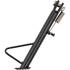 Minho Motorcycle Kickstand,Dirt Bike Sidestand in Iron Material Come with Spring and Hardware Screws,Total Length 20cm,Black Color