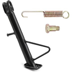 Mokuo Dirt Bike Stand,Motorcycle Kickstand, Scooter Mopeds Side Stand in Iron Material Compatible with Most Dirt Pit Bike Scooter Mini Bike, Height of 21cm Above Ground