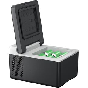 F40C4TMP 12 Volt Refrigerator 10 Quart(9L) Portable Mini Freezer(-4℉~68℉) with APP Control Car Compressor Fridge 12V/24V DC, 100-240V AC for Camping, Road Trip, Travel, Boat, Skincare, Outdoor, Home