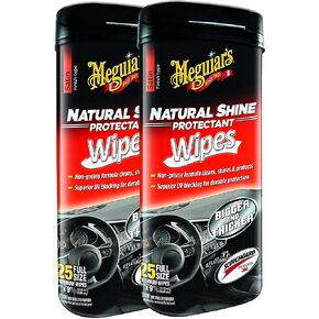 Meguiar's Natural Shine Wipes Auto Surface Protector 25 pk2