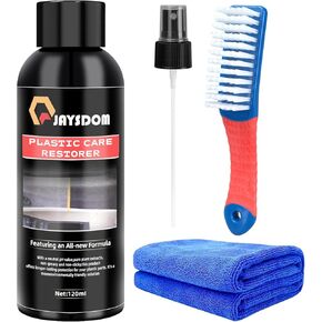 Plastic Restorer - New Formula Plastic Restorer for Cars Revive Faded Plastic - Eco-Friendly Plant Extract | Revives & Protects Plastic, Vinyl, Rubber(1-Pack)