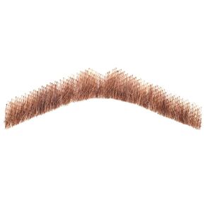 Up Black Fake Beard for Men Human Hair Fake Mustache Realistic False Facial Hair Hand Tied Lace Beard for Costume Party Funny Cosplay Halloween Black Color（Black）