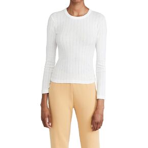 Leset Women's Pointelle Slim Fit Top