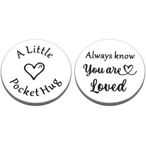 Valentines Day Gifts for Her Him, Pocket Hug Token Gifts for College Girls, Keychain Gifts for Teen Girls, Top Gifts for College Students, College Supplies, College Girl Gift Ideas, You Are Loved Gift