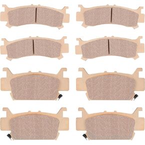 Front & Rear Sintered Brake Pad Set for Honda Talon 1000R 1000X 2019-2021, Honda Pioneer 1000 1000-5 2016-2021, 4 sets Front and Rear Brake Pads