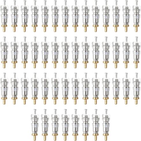 Air Conditioning Valve Core，50 Psc Refrigeration needle valve core Refrigeration unit accessories for HVAC AC Refrigeration System Accessories in Saudi Arabia