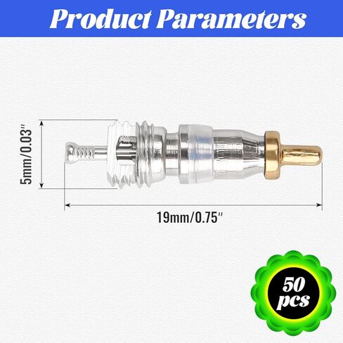 Air Conditioning Valve Core，50 Psc Refrigeration needle valve core Refrigeration unit accessories for HVAC AC Refrigeration System Accessories in Saudi Arabia