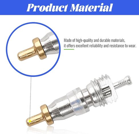 Air Conditioning Valve Core，50 Psc Refrigeration needle valve core Refrigeration unit accessories for HVAC AC Refrigeration System Accessories in Saudi Arabia
