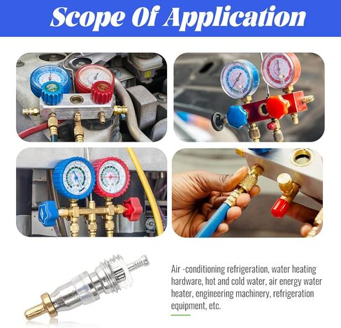 Air Conditioning Valve Core，50 Psc Refrigeration needle valve core Refrigeration unit accessories for HVAC AC Refrigeration System Accessories in Saudi Arabia