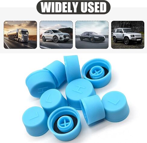 10 PCS Car Air Conditioner Dustproof Valve Cover,Car AC Low Pressure Port Caps and High Pressure AC Caps, Car Air Conditioner Accessories, Universal for Most Cars (Blue) in Kuwait