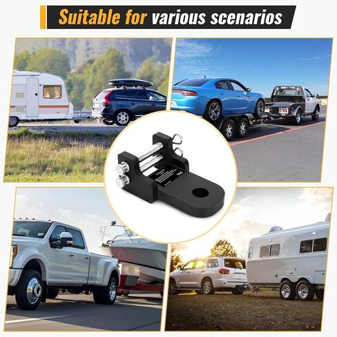 Trailer Hitches Draw Bar Attachment TS35200B for 2.5" Receiver-Heavy Duty Steel Trailer Hitchs (Draw Bar Attachment Only)-Weatherproof Double Anti-Theft Locking Trailer Hitches in Saudi Arabia
